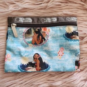 Lesportsac Disney Moana zippered pouch makeup cosmetic bag Wave Reader